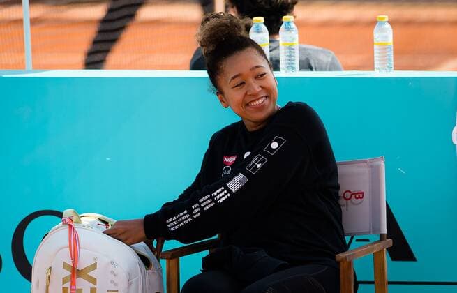 Mandatory Credit: Photo by Rob Prange Shutterstock (11876063v) Naomi Osaka of Japan after practice at the 2021 Mutua Madrid Open WTA, Tennis Damen 1000 tournament Mutua Madrid Open, Tennis, La Caja Magica, Madrid, Spain - 01 May 2021 Mutua Madrid Open, Tennis, La Caja Magica, Madrid, Spain - 01 May 2021  Copyright: xRobxPrange Shutterstockx 11876063v