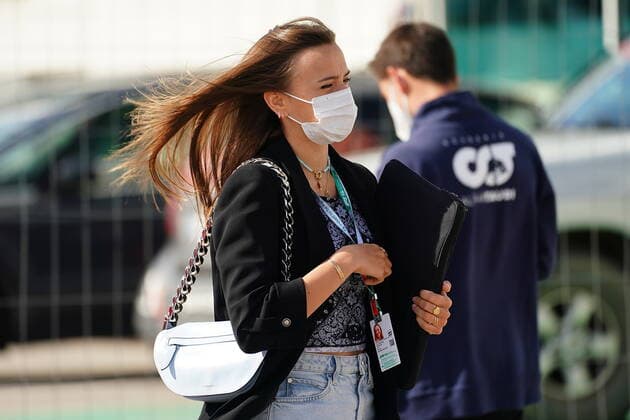 FORMULA 1 HEINEKEN PORTUGUESE GRAND PRIX 2021 01.05.2021, Autodromo Internacional do Algarve, Portimao, FORMULA 1 HEINEKEN PORTUGUESE GRAND PRIX 2021,im Bild Charlotte Sine, Freundin von Charles Leclerc (MCO 16), Scuderia Ferrari Mission Winnow