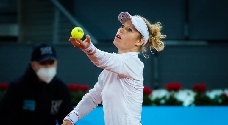 Mandatory Credit: Photo by Rob Prange Shutterstock (11876063am) Laura Siegemund of Germany in action during her second-round match at the 2021 Mutua Madrid Open WTA, Tennis Damen 1000 tournament Mutua Madrid Open, Tennis, La Caja Magica, Madrid, Spain - 01 May 2021 Mutua Madrid Open, Tennis, La Caja Magica, Madrid, Spain - 01 May 2021  Copyright: xRobxPrange Shutterstockx 11876063am