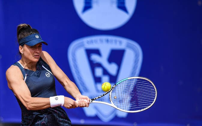 Zagreb: Polufinale Zagreb Ladies Open, Kamilla Rakhimova - Alexandra Dulgheru Alexandra Dulgheru of Russia in action during her Women s Singles Semi Final ITF Zageb Ladies Open 2021 tennis tournament match against Kamilla Rakhimova of Romania at Maksimir tennis centar in Zagreb, Croatia on May 1, 2021. JosipxRegovic PIXSELL