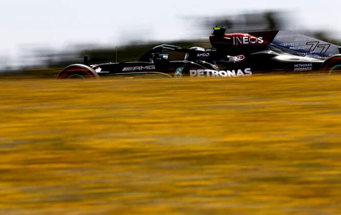 77 Valtteri Bottas (FIN, Mercedes-AMG Petronas F1 Team), F1 Grand Prix of Portugal at Autodromo Internacional do Algarve on May 1, 2021 in Portimao, Portugal. (Photo by HOCH ZWEI) Portimao Portugal