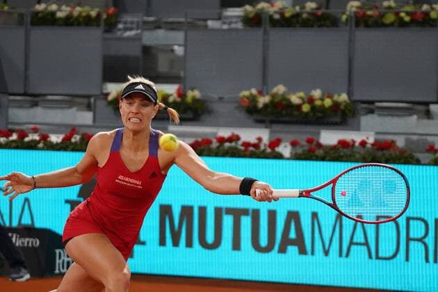 Women s Singles match Petra Kvitova agains Angelique Kerber on day three of the WTA, Tennis Damen 1000 - Mutua Madrid Open 2021 at La Caja Magica on May 01, 2021 in Madrid, Spain David Cordon Press Cordon Press
