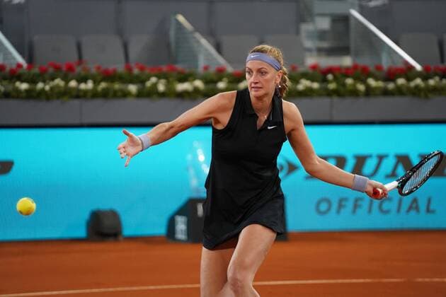 Women s Singles match Petra Kvitova agains Angelique Kerber on day three of the WTA, Tennis Damen 1000 - Mutua Madrid Open 2021 at La Caja Magica on May 01, 2021 in Madrid, Spain David Cordon Press Cordon Press