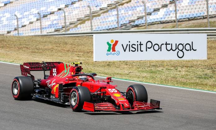 Portuguese Grand Prix, 01 05 2021. Carlos Sainz (SPA), Scuderia Ferrari SF21 during the Formula 1 Heineken Grande Premio De Portugal 2021 Qualifying at the Algarve International Circuit, Portimao, Portugal on 1 May 2021 Portimao Algarve International Circuit Portimao Portugal Editorial use only , Copyright: xPhilxDuncanx PSI-12617-0025