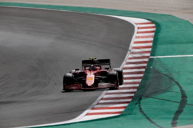 55 Carlos Sainz (ESP, Scuderia Ferrari Mission Winnow), F1 Grand Prix of Portugal at Autodromo Internacional do Algarve on May 1, 2021 in Portimao, Portugal. (Photo by HOCH ZWEI) Portimao Portugal