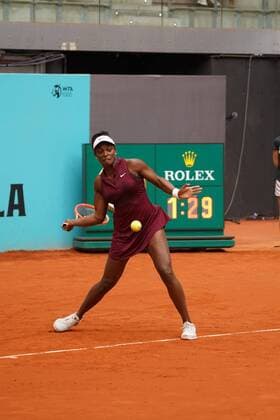 Stephens S vs Jabeur O during WTA, Tennis Damen their match at the Mutua Madrid Open tennis tournament in Madrid, Spain, Saturday, May 1, 2021 Cordon Press
