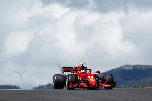 55 Carlos Sainz (ESP, Scuderia Ferrari Mission Winnow), F1 Grand Prix of Portugal at Autodromo Internacional do Algarve on May 1, 2021 in Portimao, Portugal. (Photo by HOCH ZWEI) Portimao Portugal