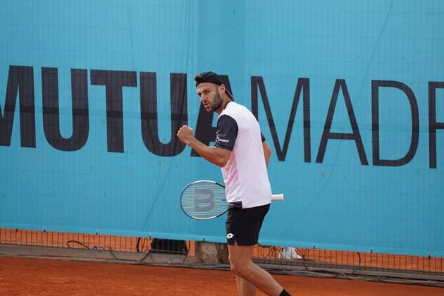 Travaglia S (ITA) vs Gimeno Valero C (SPA) during their match at the Mutua Madrid Open tennis tournament in Madrid, Spain, Saturday, May 1, 2021 Cordon Press