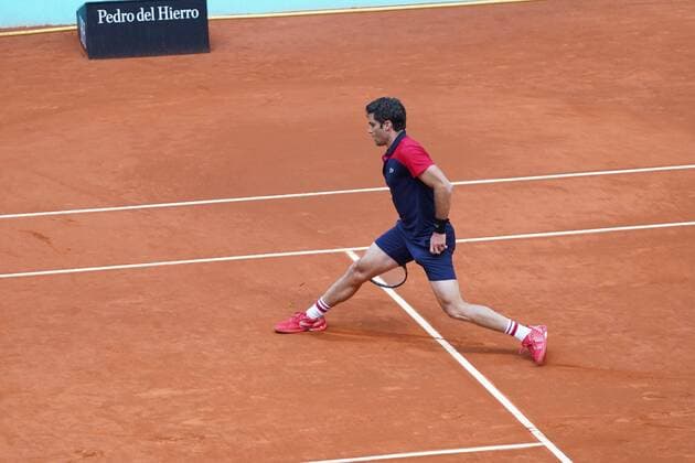 Mens Single Match Kukushkin M vs Anjujar R durning Mutua Madrid Open 2021 at La Caja Magica on May 01, 2021 in Madrid, Spain Cordon Press