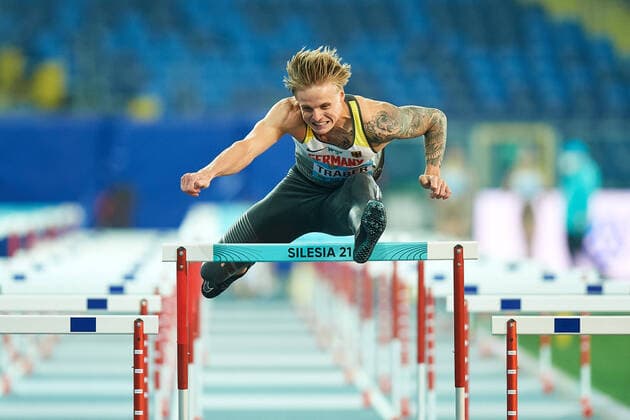 Bilder des Jahres 2021, Sport 05 Mai Sport Themen der Woche KW17 Sport Bilder des Tages Silesia World Relays 2021; Chorzow Poland, 01-02.05.2021 Gregor Traber (GER) *** Silesia World Relays 2021 Chorzow Poland, 01 02 05 2021 Gregor Traber GER Copyright: xBEAUTIFULxSPORTS Internationalx