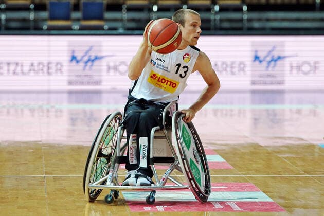 01.05.2021, xovx, Rollstuhlbasketball Champions Cup 2021, Halbfinale, CD Ilunion Madrid - RSV Lahn-Dill Thomas Böhme (RSV Lahn-Dill), Freisteller Wetzlar Rittal-Arena Hessen Deutschland (DE)