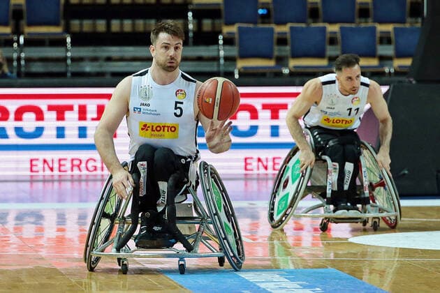 01.05.2021, xovx, Rollstuhlbasketball Champions Cup 2021, Halbfinale, CD Ilunion Madrid - RSV Lahn-Dill Simon Brown (RSV Lahn-Dill), Freisteller Wetzlar Rittal-Arena Hessen Deutschland (DE)