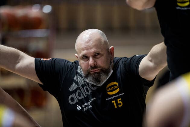 Champions Cup 2021; Baskets 96 Rahden - GSD Porto Torres; 02.05.2021 Tarik Cajo (Baskets 96 Rahden, 15) im letzten Spiel seiner Karriere Champions Cup 2021; Baskets 96 Rahden - GSD Porto Torres; 02.05.2021; Rittal Arena, Wetzlar (Hessen) Copyright: xBEAUTIFULxSPORTS Wunderlx