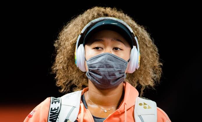 Mandatory Credit: Photo by Rob Prange Shutterstock (11876064i) Naomi Osaka of Japan in action during the second round of the 2021 Mutua Madrid Open WTA, Tennis Damen 1000 tournament Mutua Madrid Open, Tennis, La Caja Magica, Madrid, Spain - 02 May 2021 Mutua Madrid Open, Tennis, La Caja Magica, Madrid, Spain - 02 May 2021  Copyright: xRobxPrange Shutterstockx 11876064i