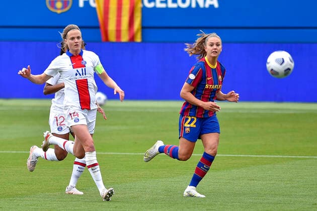May 2, 2021, Barcelona, Spain: Lieke Martens of FC Barcelona, Barca during the UEFA Champions League Women semifinal second leg match between FC Barcelona and PSG at Johan Cruyff Stadium in Barcelona, Spain. Barcelona Spain - ZUMAd159 0117041787st Copyright: xGerardxFrancox