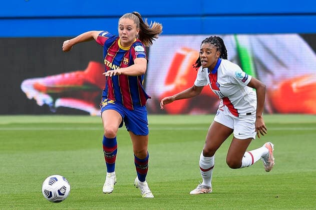 May 2, 2021, Barcelona, Spain: Lieke Martens of FC Barcelona, Barca during the UEFA Champions League Women semifinal second leg match between FC Barcelona and PSG at Johan Cruyff Stadium in Barcelona, Spain. Barcelona Spain - ZUMAd159 0117041811st Copyright: xGerardxFrancox