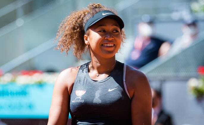Mandatory Credit: Photo by Rob Prange Shutterstock (11876064p) Naomi Osaka of Japan in action during the second round of the 2021 Mutua Madrid Open WTA, Tennis Damen 1000 tournament Mutua Madrid Open, Tennis, La Caja Magica, Madrid, Spain - 02 May 2021 Mutua Madrid Open, Tennis, La Caja Magica, Madrid, Spain - 02 May 2021  Copyright: xRobxPrange Shutterstockx 11876064p