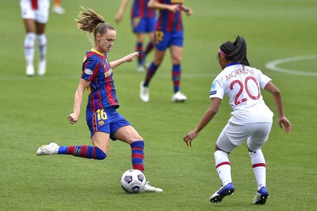 Johan Cruyff Stadium Graham Hansen of FC Barcelona, Barca during the UEFA Champions League Women semifinal second leg match between FC Barcelona and PSG at Johan Cruyff Stadium in Barcelona, Spain. Gerard Franco 