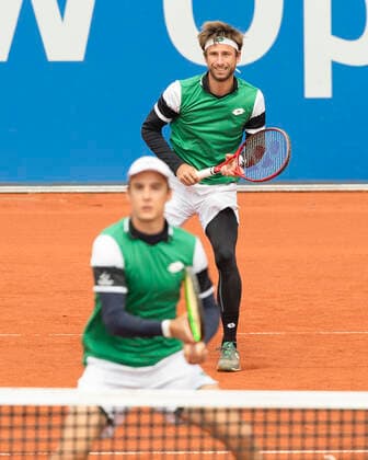 Sander Gille, Joran Vliegen (mit Kappe), Herren Doppel Finale, Endspiel Tennis - BMW Open 2021 - ATP, Tennis Herren - MTTC Iphitos - Munich - - Germany - 2 May 2021. Copyright: xJuergenxHasenkopfx