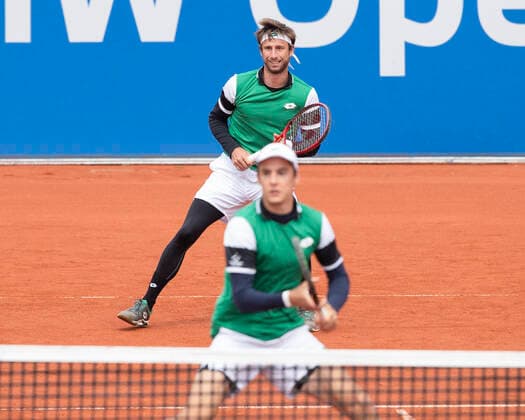 Sander Gille, Joran Vliegen (mit Kappe), Herren Doppel Finale, Endspiel Tennis - BMW Open 2021 - ATP, Tennis Herren - MTTC Iphitos - Munich - - Germany - 2 May 2021. Copyright: xJuergenxHasenkopfx