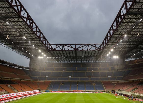 View of the Stadium during the Serie A 2020 21 football match between AC Milan vs Benevento Calcio at Giuseppe Meazza Stadium, Milan, Italy on May 01, 2021 - Photo FCI Fabrizio Carabelli LiveMedia  Copyright: xLiveMedia FabrizioxCarabellix xIx xLiveMediax 0