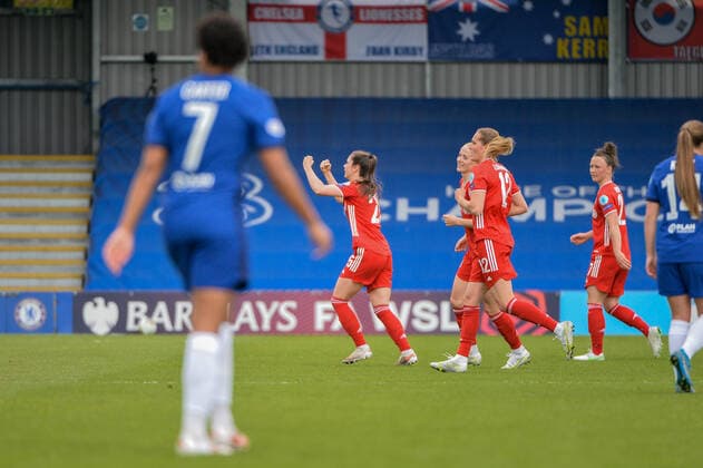 Torjubel FC Bayern München, 02.05.2021, London, Fussball, UEFA Women s Champions League, Chelsea FC - FC Bayern München