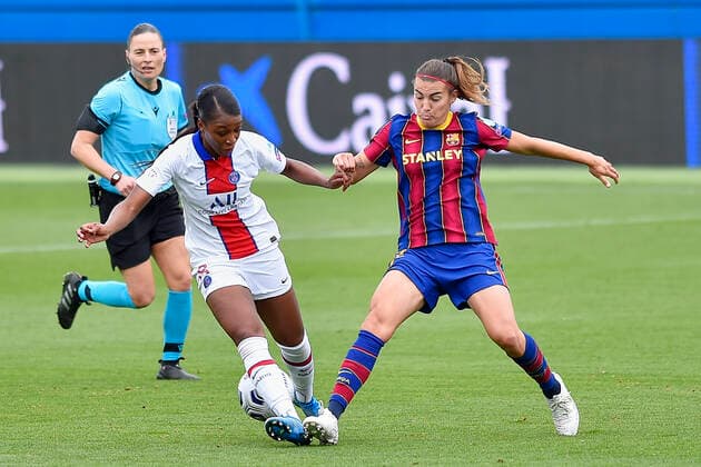 May 2, 2021, Barcelona, Spain: Patri Guijarro of FC Barcelona, Barca during the UEFA Champions League Women semifinal second leg match between FC Barcelona and PSG at Johan Cruyff Stadium in Barcelona, Spain. Barcelona Spain - ZUMAd159 0117043256st Copyright: xGerardxFrancox
