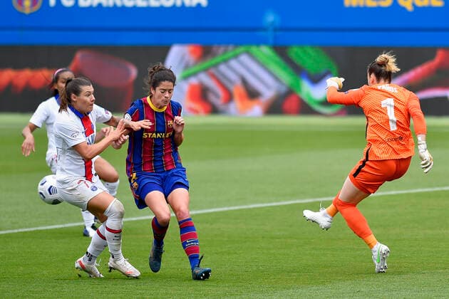 May 2, 2021, Barcelona, Spain: Sandra Panos of FC Barcelona, Barca during the UEFA Champions League Women semifinal second leg match between FC Barcelona and PSG at Johan Cruyff Stadium in Barcelona, Spain. Barcelona Spain - ZUMAd159 0117043291st Copyright: xGerardxFrancox