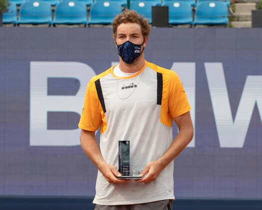 Finaiist Jan-Lennard Struff (GER) Herren Einzel, Siegerehrung, Praesentation Copyright: xJuergenxHasenkopfx
