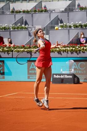 Karolina Muchova (CZE) vs Naomi Osaka (JPN) Durning Match WTA, Tennis Damen 1000 - Mutua Madrid Open 2021 at La Caja Mágica, Sunday May 02, 2021 Cordon Press