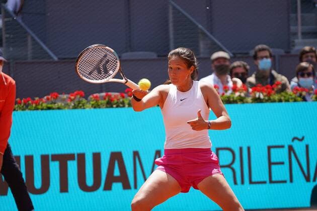 Aryna Sabalenka (BLR) vs Daria Kasatkina (RUS) Durning Match WTA, Tennis Damen 1000 - Mutua Madrid Open 2021 at La Caja Magica, domingo 02 de mayo de 2021 Cordon Press  xx xx