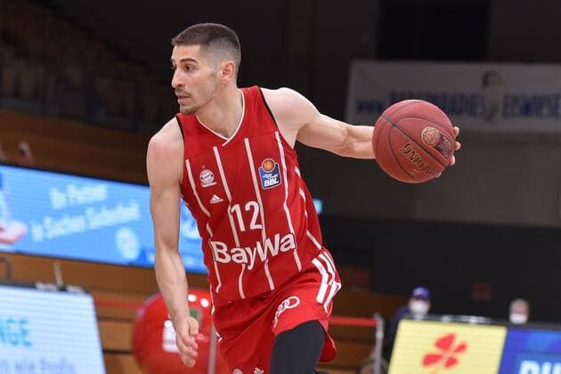 Diego Flaccadori (FC Bayern Muenchen) , Basketball, Bundesliga, BBL, BG Goettingen - FC Bayern Muenchen, 02.05.2021, BG Goettingen - FC Bayern Muenchen, Basketball, Bundesliga, GER, BBL, 02.05.2021 Goettingen Copyright: xEibner-Pressefotox-xRolandxSippelx