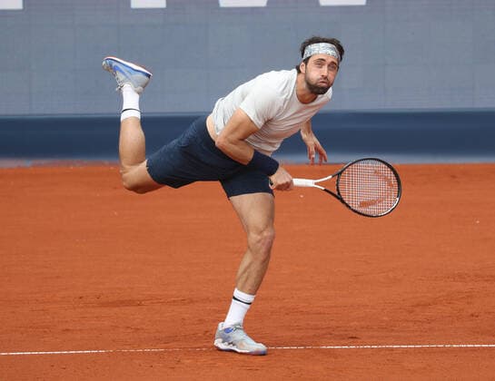Tennis BMW Open 2021 beim MTTC Iphitos in München Finale Der Sieger der BMW Open : Nikoloz Basilashvili München Bayern Deutschland Anlage des MTTC Iphitos