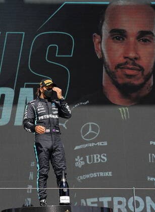 FORMULA 1 HEINEKEN PORTUGUESE GRAND PRIX 2021 02.05.2021, Autodromo Internacional do Algarve, Portimao, FORMULA 1 HEINEKEN PORTUGUESE GRAND PRIX 2021,im Bild Sieger Lewis Hamilton (GBR 44), Mercedes-AMG Petronas Formula One Team