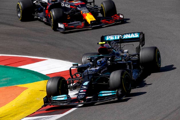 77 Valtteri Bottas (FIN, Mercedes-AMG Petronas F1 Team), F1 Grand Prix of Portugal at Autodromo Internacional do Algarve on May 2, 2021 in Portimao, Portugal. (Photo by HOCH ZWEI) Portimao Portugal