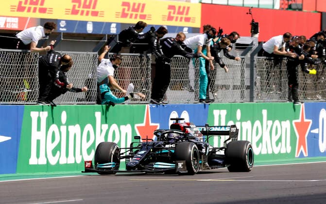 44 Lewis Hamilton (GBR, Mercedes-AMG Petronas F1 Team), F1 Grand Prix of Portugal at Autodromo Internacional do Algarve on May 2, 2021 in Portimao, Portugal. (Photo by HOCH ZWEI) Portimao Portugal