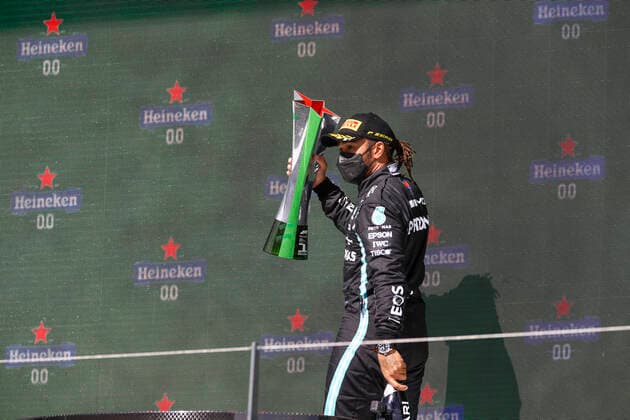 44 Lewis Hamilton (GBR, Mercedes-AMG Petronas F1 Team), F1 Grand Prix of Portugal at Autodromo Internacional do Algarve on May 2, 2021 in Portimao, Portugal. (Photo by HOCH ZWEI) Portimao Portugal