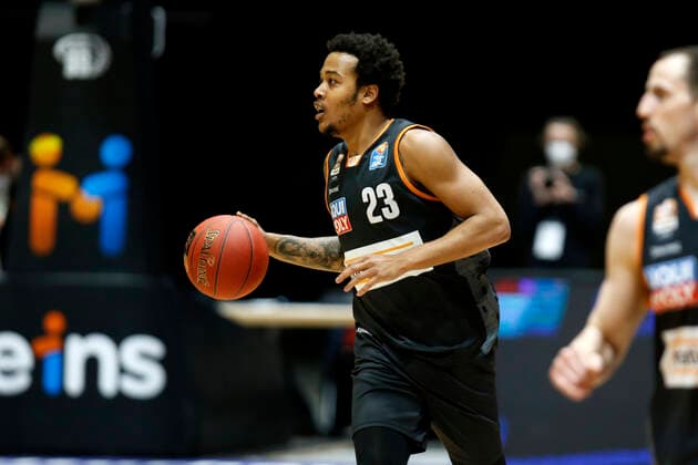 02.05.2021, easyCredit Basketball Bundesliga, BBL, Saison 2020 2021, Herren, Chemnitz Niners - Ratiopharm Ulm Troy Caupain, Ratiopharm Ulm Chemnitz Messe Chemnitz Sachsen Germany