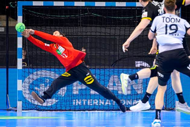 Sport Bilder des Tages Stuttgart, Deutschland 02. Mail 2021: Herren EHF EM 2022 Qualifikation, Deutschland vs. Estland Torhueter Silvio Heinevetter (Deutschland MT Melsungen) Stuttgart Porsche Arena Baden-Württemberg Deutschland