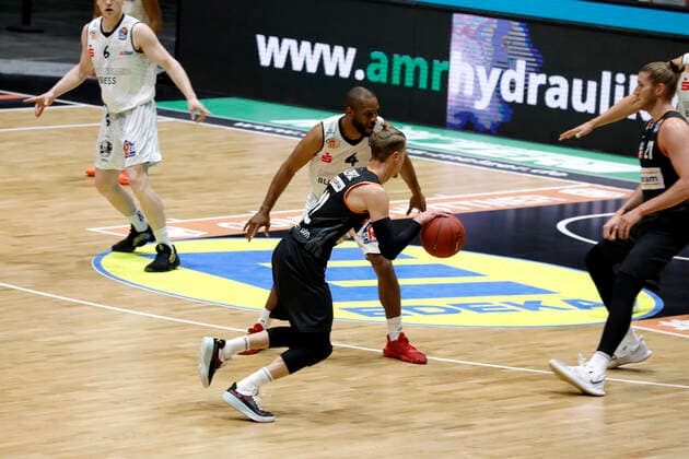 02.05.2021, easyCredit Basketball Bundesliga, BBL, Saison 2020 2021, Herren, Chemnitz Niners - Ratiopharm Ulm Thomas Klepeisz, Ratiopharm Ulm Chemnitz Messe Chemnitz Sachsen Germany