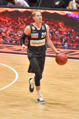 Chemnitz, Deutschland 02. Mai 2021: BBL - 2020 2021 - Niners Chemnitz vs. Ratiopharm Ulm Thomas Klepeisz (Ulm) Messe Chemnitz Sachsen Copyright: xFotostandx xDostmannx