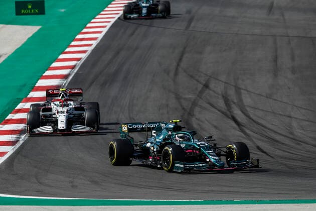5 Sebastian Vettel (GER, Aston Martin Cognizant F1 Team), F1 Grand Prix of Portugal at Autodromo Internacional do Algarve on May 2, 2021 in Portimao, Portugal. (Photo by HOCH ZWEI) Portimao Portugal