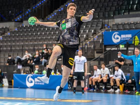 Finn Lemke (Deutschland 06), Deutschland vs. Estland, EM-Qualifikation, Handball, Herren, 02.05.2021 Deutschland vs. Estland, EM-Qualifikation, Handball, Herren, 02.05.2021 Stuttgart Copyright: xMichaelxSchmidt Eibner-Pressefotx EP_MST