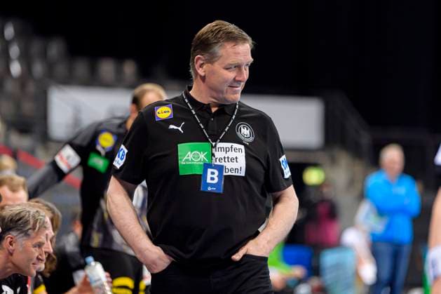 Stuttgart, Deutschland 02. Mail 2021: Herren EHF EM 2022 Qualifikation, Deutschland vs. Estland Trainer Alfred Gislason (Deutschland) Stuttgart Porsche Arena Baden-Württemberg Deutschland