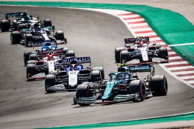 5 Sebastian Vettel (GER, Aston Martin Cognizant F1 Team), F1 Grand Prix of Portugal at Autodromo Internacional do Algarve on May 2, 2021 in Portimao, Portugal. (Photo by HOCH ZWEI) Portimao Portugal