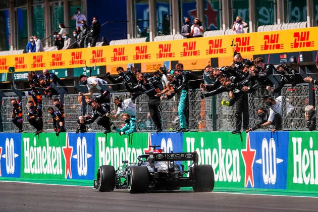 44 Lewis Hamilton (GBR, Mercedes-AMG Petronas F1 Team), F1 Grand Prix of Portugal at Autodromo Internacional do Algarve on May 2, 2021 in Portimao, Portugal. (Photo by HOCH ZWEI) Portimao Portugal