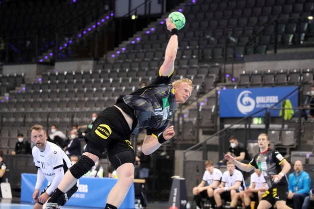 02.05.21 Deutschland - Estland Deutschland, Stuttgart, 05.02.2021, Handball, EHF Euro 2022 EM Qualifikation, DHB Deutschland - Estland: Sebastian Firnhaber (Deutschland).