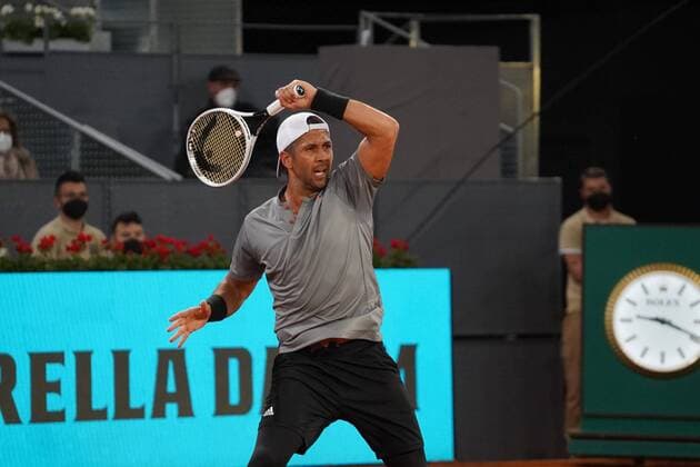 Christian Garín (CHI) vs Fernando Verdasco (SPA) Durning Match WTA, Tennis Damen 1000 - Mutua Madrid Open 2021, Madrid May 3, 2021 Cordon Press