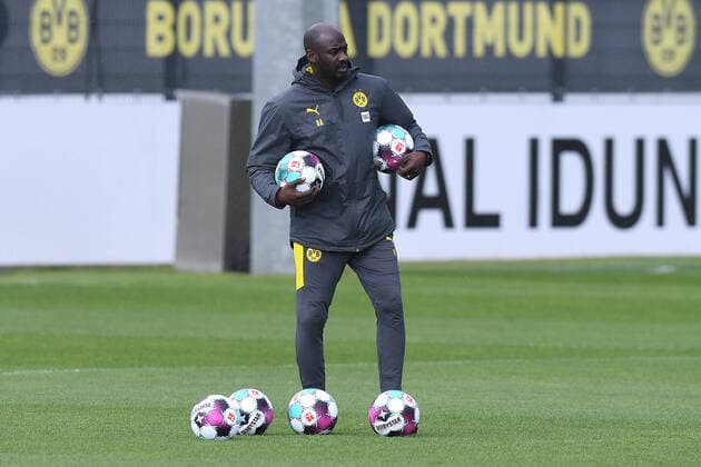 Fußball 1. Bundesliga Training Borussia Dortmund am 04.05.2021 auf dem Trainingsgelände Hohenbuschei in Dortmund Otto Addo ( Co-Trainer Dortmund )