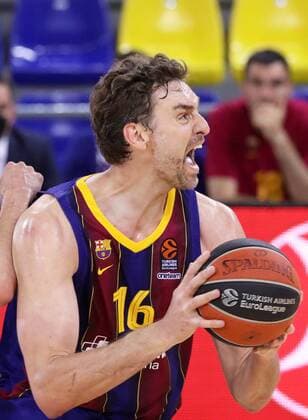 May 04, 2021, Barcelona, Catalonia, Spain: Pau Gasol during the match betweeen FC Barcelona, Barca and Zenit Saint Petersburg, corresponding to the 5th match of the 1 4 final of the Euroleague, played at the Palau Blaugrana. Photo: JGS Cordon Press Cordon Press